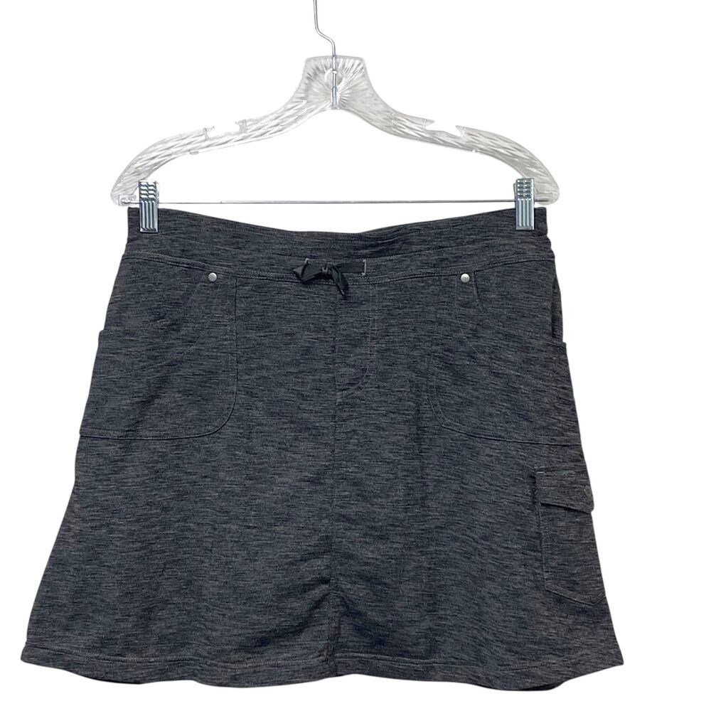 KUHL Skort Womens M Medium Charcoal Gray Pull On Elastic Waist Tennis Golf